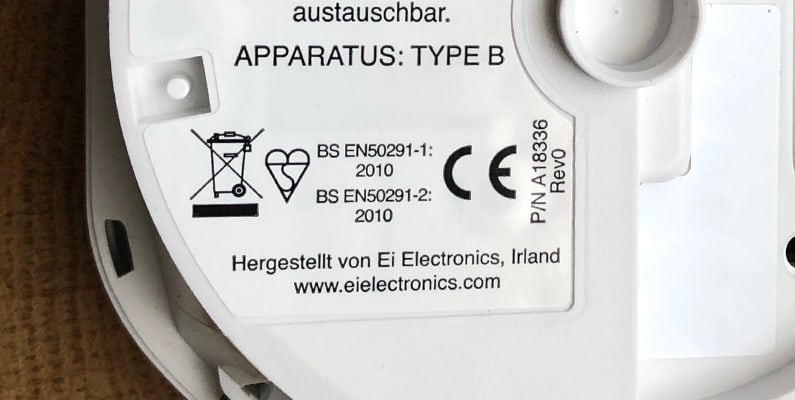 Die Zertifizierungen des Ei Electronics Ei208D - Kohlenmonoxidmelder Test