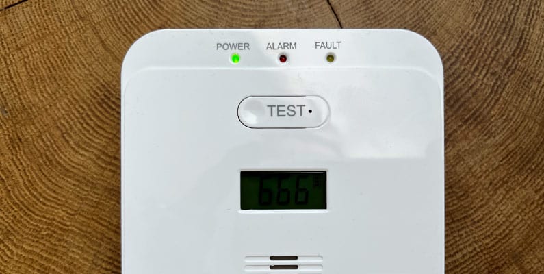Selbsttest des ABUS COWM510 - Kohlenmonoxidmelder Test